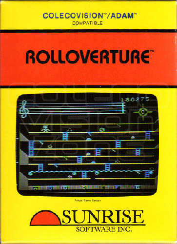 Rolloverture box art for Colecovision
